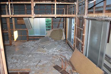 鉄骨造+木造の建物解体