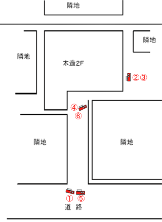 静岡県東伊豆町｜解体工事現場の見取り図