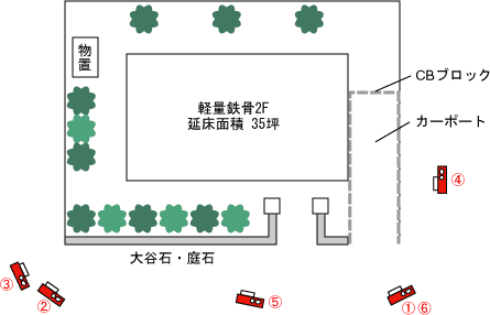 大阪府堺市南区｜解体工事現場の見取り図