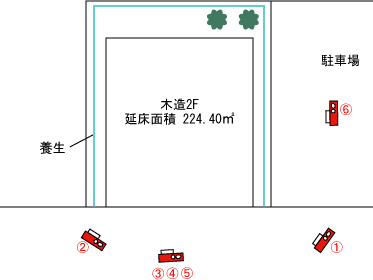 兵庫県明石市｜解体工事現場の見取り図