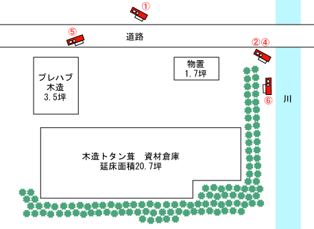 神奈川県綾瀬市｜解体工事現場の見取り図