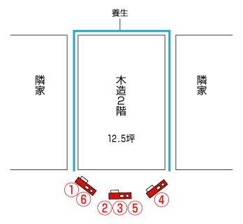 神奈川県川崎市｜解体工事現場の見取り図