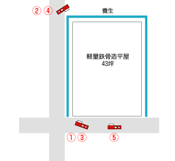 兵庫県神戸市｜解体工事現場の見取り図