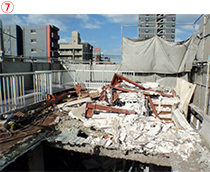 兵庫県神戸市｜解体工事中の現場写真