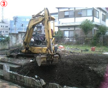 東京都北区｜解体工事中の現場写真