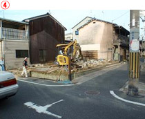 大阪府大阪市住吉区｜解体工事中の現場写真